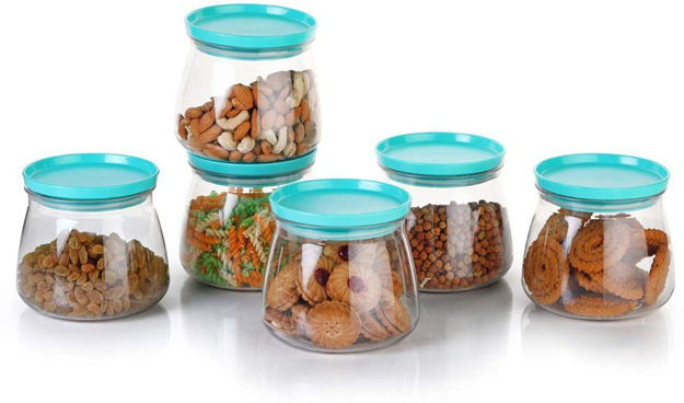 Picture of Food Storage Container, Kitchen Container Set, Plastic Container, Storage Box, Masala Box, Dibba, Plastic Utility Container (900 Ml, Pack Of 6)