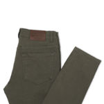 Picture of Men's Solid Green Regular Slim Fit Jeans
