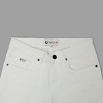 Picture of Men's Solid White Regular Slim Fit Jeans