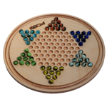Picture of Chinese Checkers Game | Halma Move | Wooden Board Game