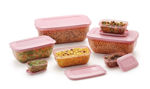 Picture of 7 Pcs Plastic Container Set For Kitchen Refrigerator Home Food Saver Storage Containers, Freezer Safe, Airtight Container (Rectangular, Multicolor)