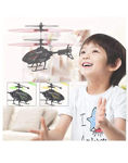Picture of Outdoor & Indoor Flying Helicopter with Hand Induction Watch | Electronic Radio RC Remote Control Toy | Charging Helicopter with 3D Light & Safety Sensor for Kids(Multi Colour)