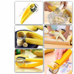 Picture of Plastic Banana Strawberry Cucumber Handy Slicer, Yellow