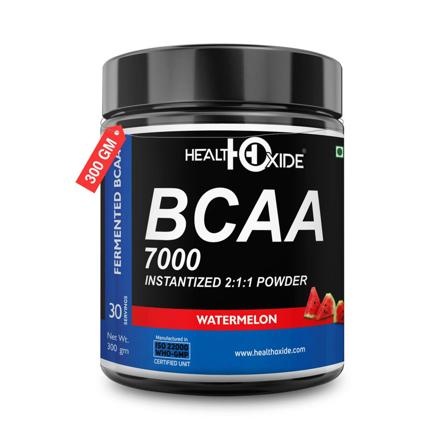 Picture of Healthoxide Bcaa 7000 Amino Acid Instantized 2:1:1 Powder -300 G (Watermelon)