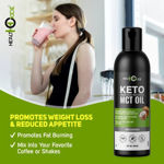 Picture of Healthoxide Natural Mct Oil From Non Gmo Coconut Unsweetened Keto Diet Weight Management Supplement, 250 Ml