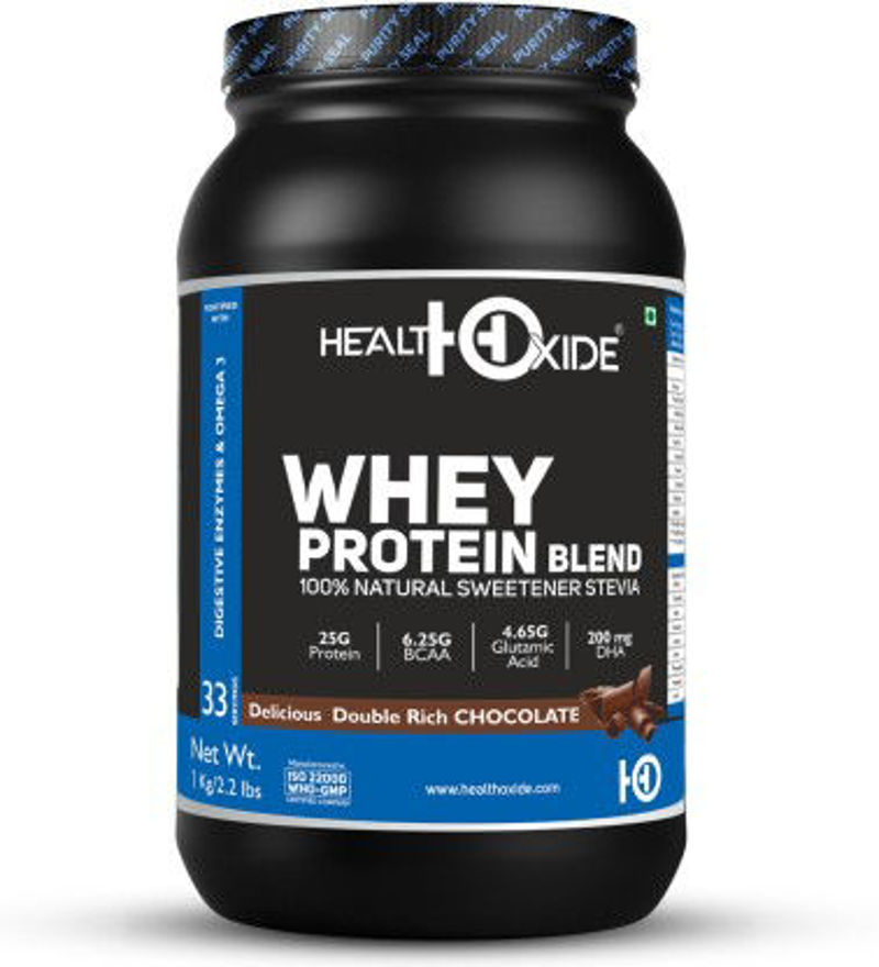 Picture of Healthoxide 100% WHEY Protein Standard -2.2 lbs Rich Chocolate 60 Servings