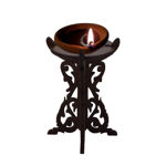 Picture of Hand Crafted Unique Beautiful Wooden Diya Stand (Pack Of 1 Brown)