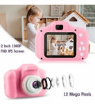 Picture of Kids Digital Camera, Web Camera for Computer Child Video Recorder Camera Full HD 1080P Handy Portable Camera 2.0 Screen, with Inbuilt Games for Kids (Pink) BB15