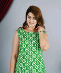 Picture of Designed Made With Love For Festivities Green Sleeveless Kurti