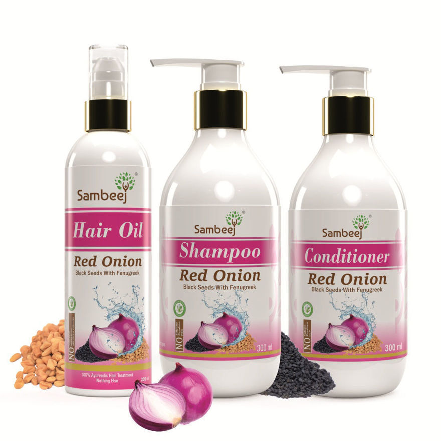 Picture of Red Onion With Black Seed & Fenugreek Ultimate Hair Care Kit