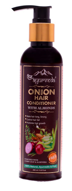 Picture of Onion Hair Conditioner With Almonds,Curry Leaves,Alovera And 15 Natural And Pure Herbs Total Repair And Hair Fall Defense -200ml-No Sulphates, Parabens, Silicones, Salt & Colour