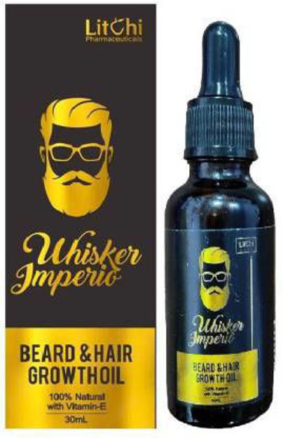 Picture of Whisker Imperio Beard And Hair Growth Oil 100% Natural (30 Ml)