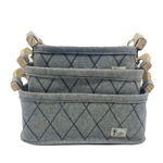 Picture of Organizer Basket Set Of 3 Gray Color