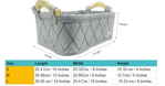Picture of Organizer Basket Set Of 3 Gray Color