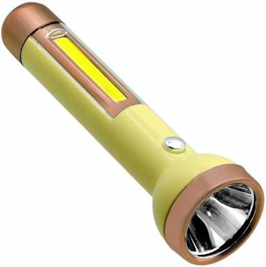 Picture of Jy Super Plastic Rechargeable Led Torch, Yellow Jy 1703