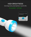 Picture of Dp 9032 (Rechargeable Led Torch) Torch  (White, Blue: Rechargeable)