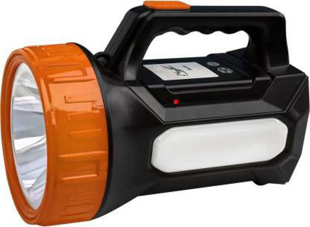 Picture of 35w Laser Led Torch With 20 Hi-Bright Led Tube Rechargeable Torch Emergency Light (Black, Orange)