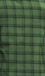 Picture of Green Checkered Slim Fit Cotton Casual Shirt For Men