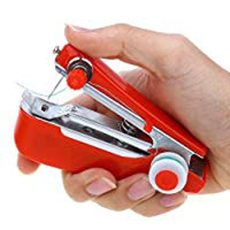 Picture of Pocket Portable Mini Manual Stapler Style Hand Sewing Machine Craft