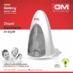 Picture of Gm 3035 Galaxy Led Night Lamp With Switch Night Lamp (18.5 Cm, White) Pack Of 2