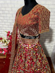 Picture of Maroon Colored Dulhan Lehenga Choli With Heavy Embroidery