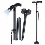 Picture of Portable Aluminium Alloy Handle Dependable Professional Walking Stick