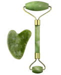 Picture of 100% Natural Jade Stone Facial Roller Massager Tool With Stone