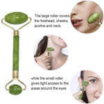 Picture of 100% Natural Jade Stone Facial Roller Massager Tool With Stone