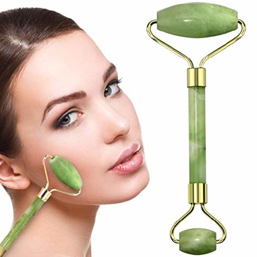 Picture of 100% Natural Jade Stone Facial Roller Massager