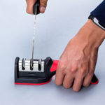 Picture of 3 Stage Manual System Knife Sharpener With Anti-Slip Rubber Base