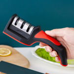 Picture of 3 Stage Manual System Knife Sharpener With Anti-Slip Rubber Base
