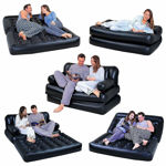 Picture of 5 In 1 Sofa Cum Bed Leather Look Air Sofa