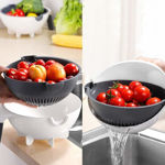 Picture of 7 In 1 Multifunction Portable Vegetable Cutter With Drain Basket