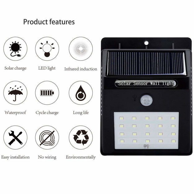 Picture of Automatic Motion Sensor wireless Security 100 Led Solar Light