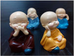Picture of Buddha Idol Decorative Showpiece Little Baby 4pc Buddha Monk
