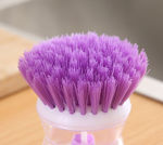 Picture of Dish/Washbasin Plastic Cleaning Brush With Liquid Soap Dispenser