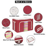 Picture of Fabric Rectangular Foldable Box Wardrobe Storage Organizer Bag
