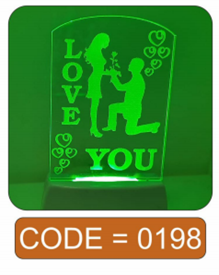 Picture of I Love You Acrylic Lamp 0198