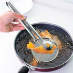 Picture of Multi-Functional 2 In 1 Stainless Steel Fry Tool Filter Spoon Snack Strainer With Clip