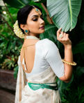 Picture of Rashmi Archaic Traditional Kanchi Soft Silk Sari With Attached Blouse