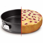 Picture of Teflon Coated Bottom Removable Round 3 Piece Cake Mould Set