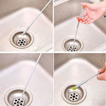 Picture of Stainless Steel Hair Catching Claw Drain Sewer Cleaner Spring Wire Big