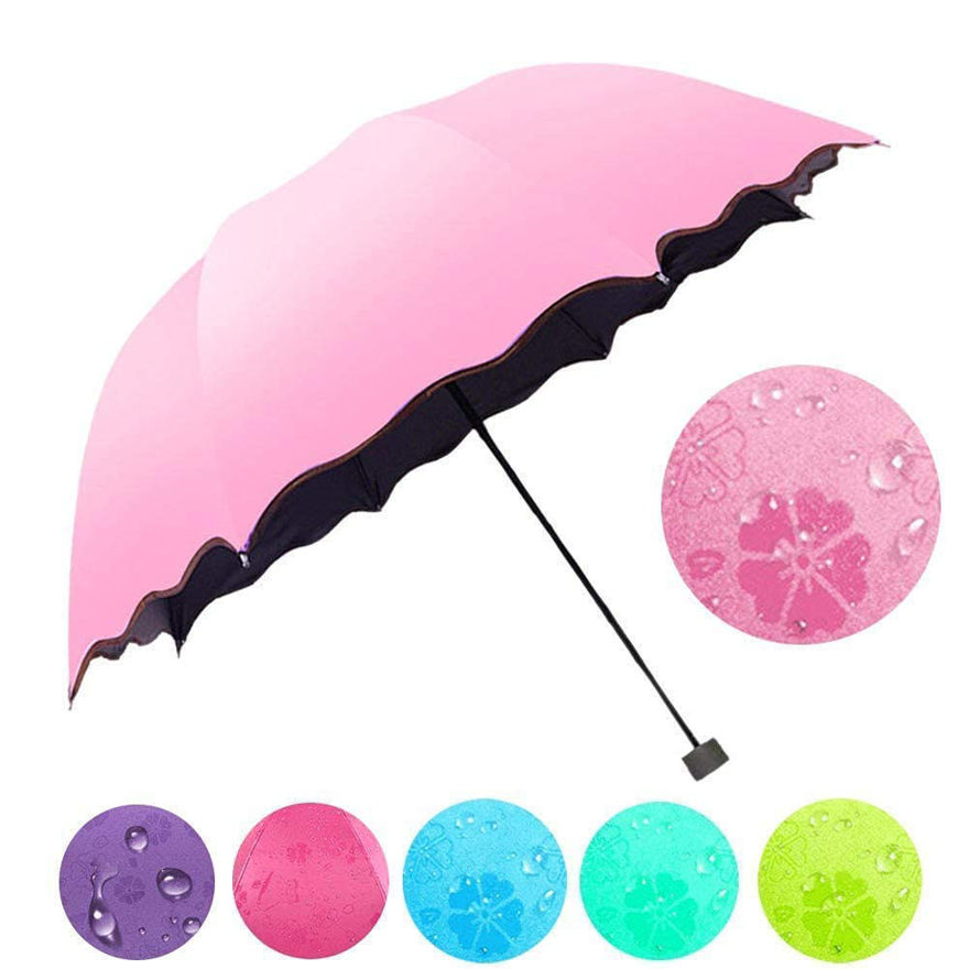 Picture of Triple Folding Mini Blossom Magic Umbrella With Magic Floral Design