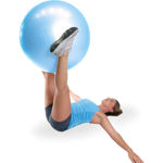 Picture of Unisex Pvc Gym Ball For Exercise & Yoga With Pump