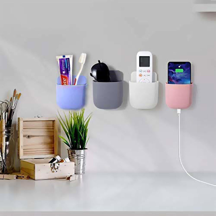 Picture of Wall Mounted Mobile Phone Charging Holder Set Of 4