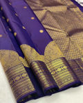Picture of Beautiful Rich Pallu And Jacquard Work On All Over The Saree.