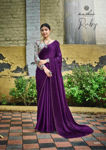 Picture of Pure Purple Georgette With Stylish Fashionabale Saree