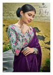 Picture of Pure Purple Georgette With Stylish Fashionabale Saree