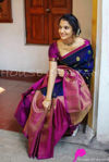 Picture of Beautiful Jecard Saree For Wedding With Blouse Pice