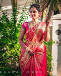 Picture of Oraganic Banarasi Saree With Blouse Pice For Wedding